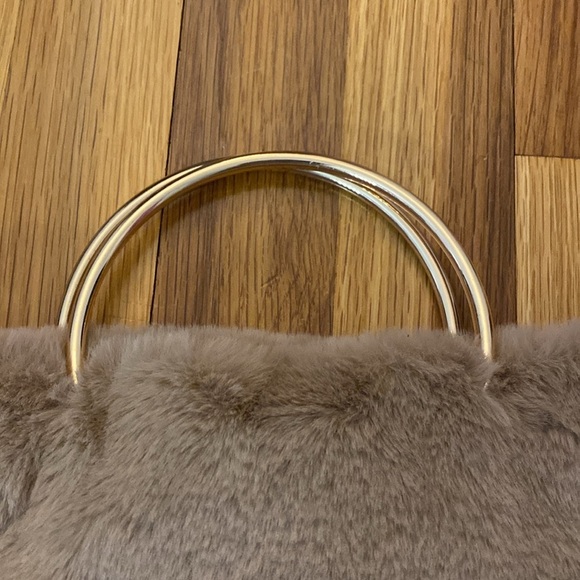 NWT Jennifer & Company Brown Faux Fur Tote/Crossbody Bag - Picture 4 of 7